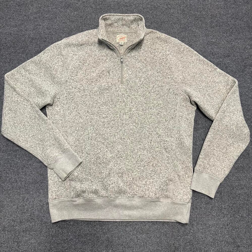 J. Crew Men’s Summit Fleece Sweater PolarTec Style 1/4 Zip Pullover XL Tall